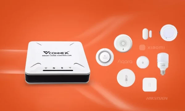 Vconnex Gateway có thể sử dụng cho rất nhiều thiết bị thông minh đến từ nhiều thương hiệu khác như: Aqara, Xiaomi, Tuya